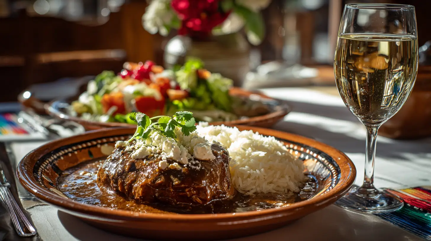 Acompañamientos para chiles en nogada: guarniciones, bebidas y postres tradicionales mexicanos