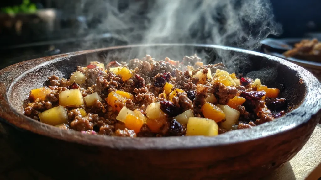 picadillo filling for chiles en nogada