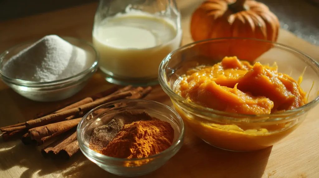 Gelatina de calabaza de Halloween : Ingredientes naturales para gelatina de calabaza de Halloween.