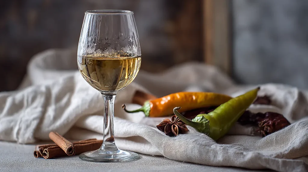 vino blanco maridaje para chiles en nogada