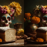 Pan de muerto relleno saludable o sin azúcar mexicano