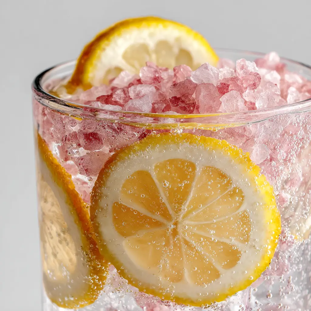 Agua con limón y sal rosa para bajar de peso