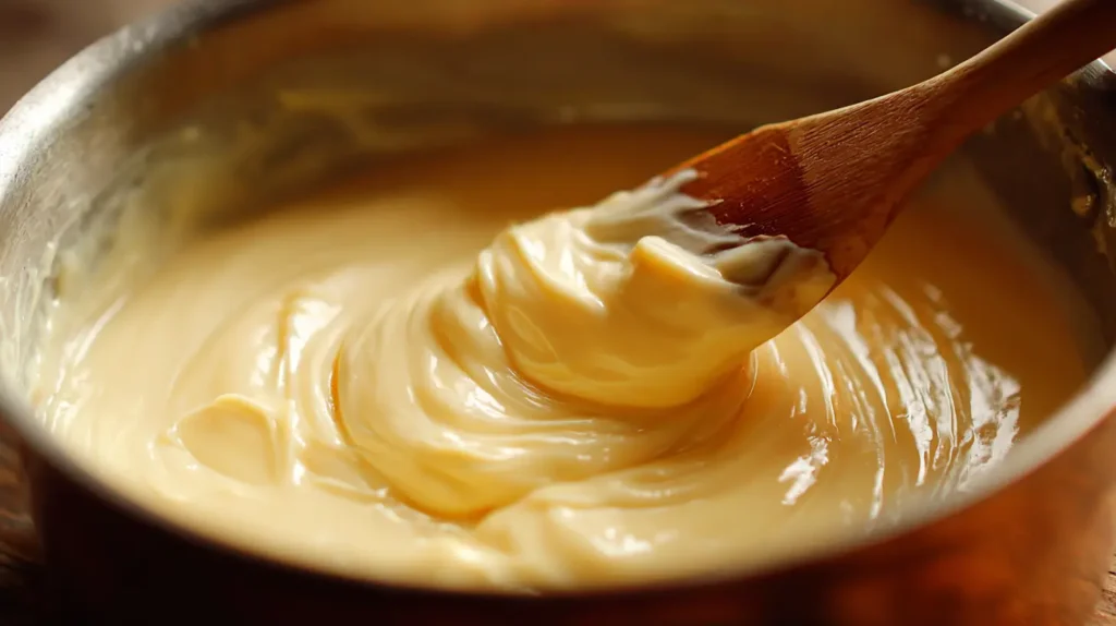 Crema pastelera para pan de muerto relleno