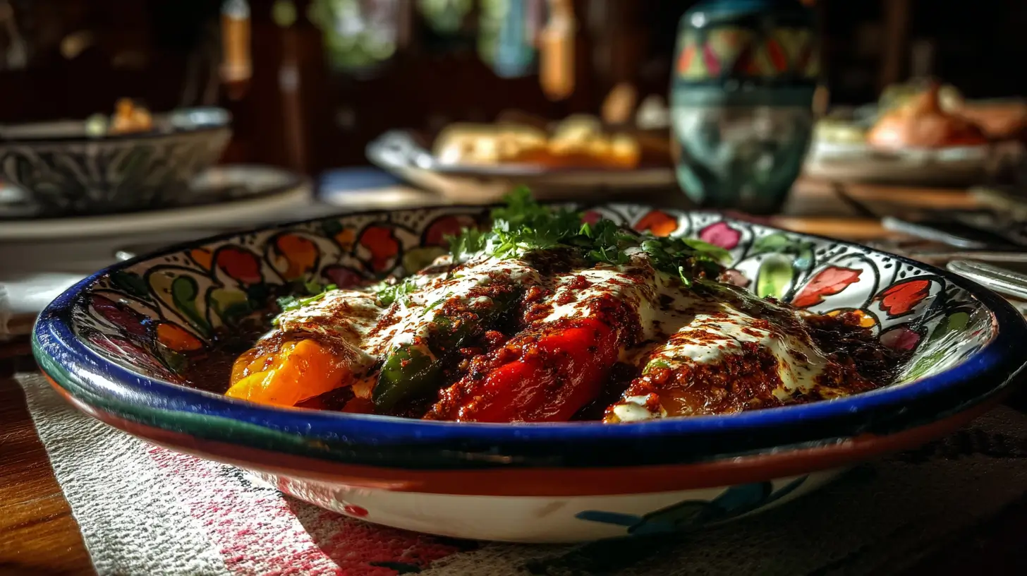 receta chiles en nogada tradicional servida al estilo original de Puebla