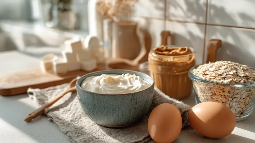 Fuentes naturales de proteína para postres fitness.