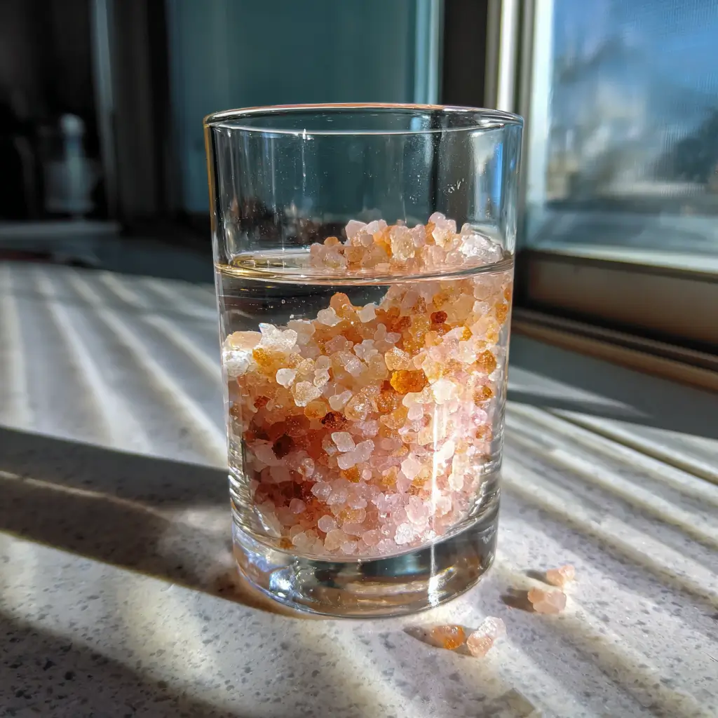 Truco de sal rosa para bajar de peso con agua del Himalaya