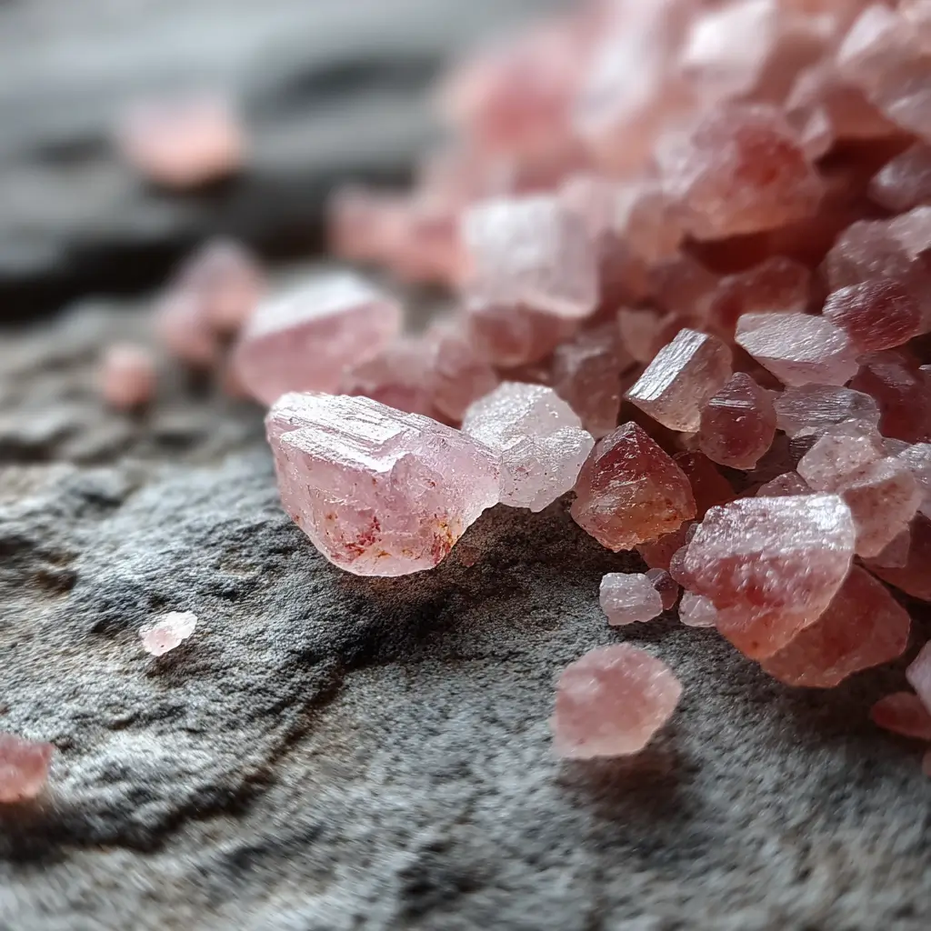 minerales de la sal rosa del Himalaya