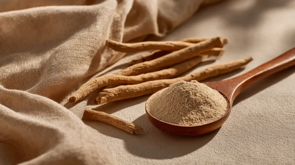 raíces de ashwagandha y polvo explicación qué es la ashwagandha