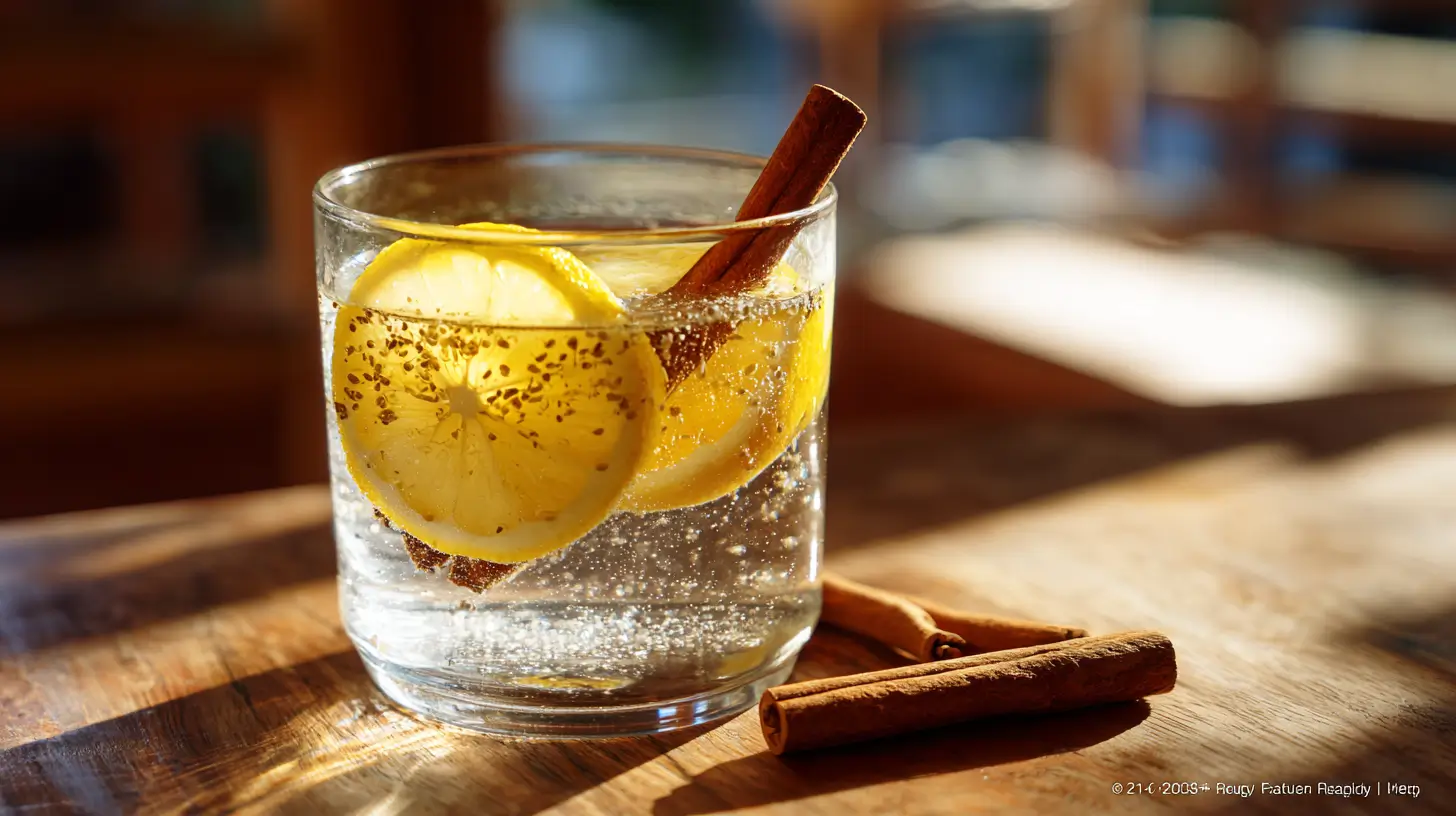 bebida Ozempic natural para adelgazar con chía, limón y canela