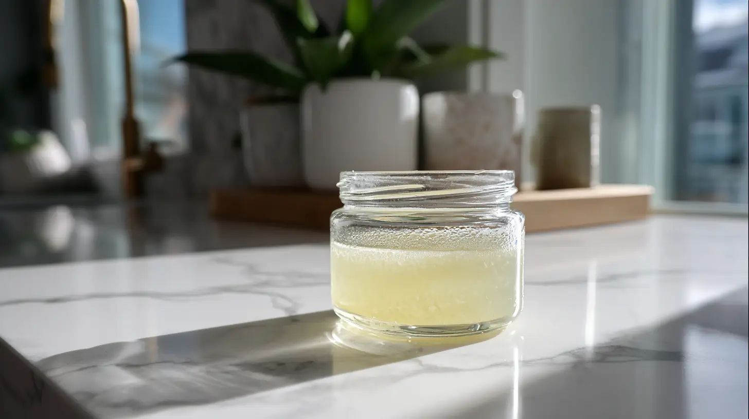 Gelatina bariátrica casera en vaso pequeña para guía wellness