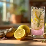 Mounjaro natural con sal rosa del Himalaya bebida detox casera