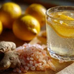 bebida mounjaro para bajar de peso con limón y jengibre