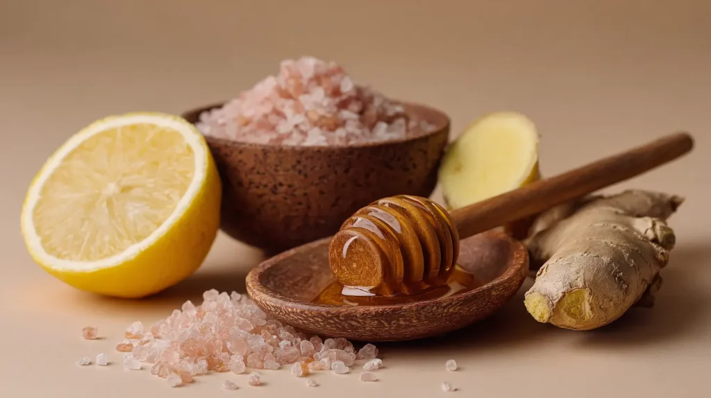 ingredientes naturales del Mounjaro con sal rosa del Himalaya