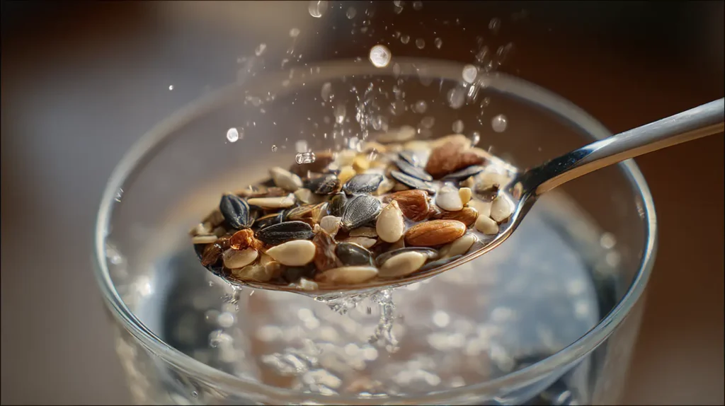 preparación de la receta de semillas bariátricas paso a paso