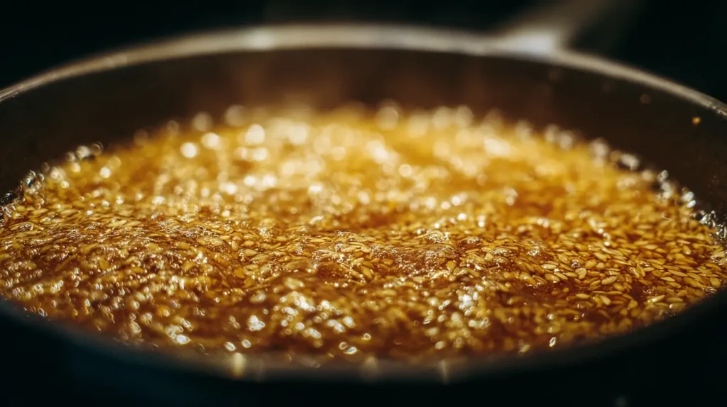 preparación de linaza dorada hervida para adelgazar