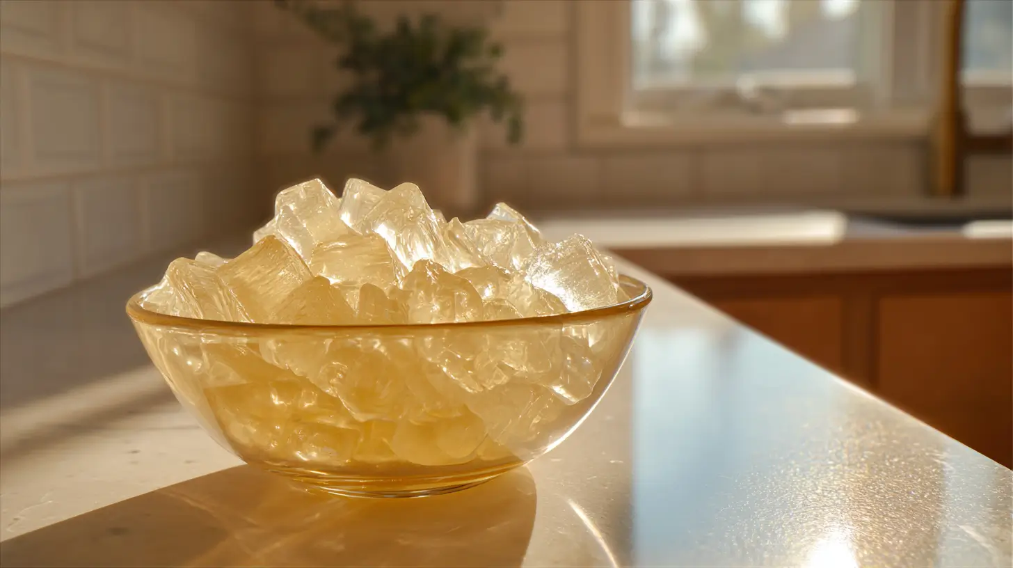 receta de dieta de gelatina bariátrica en un tazón transparente