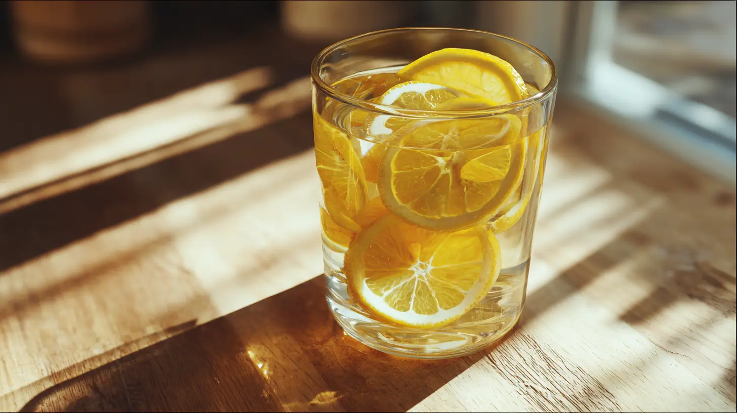 vaso de vinagre de manzana para adelgazar en cocina