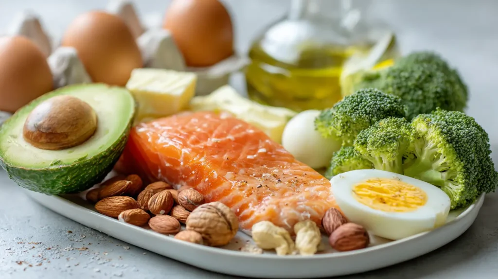 alimentos permitidos dieta keto close-up