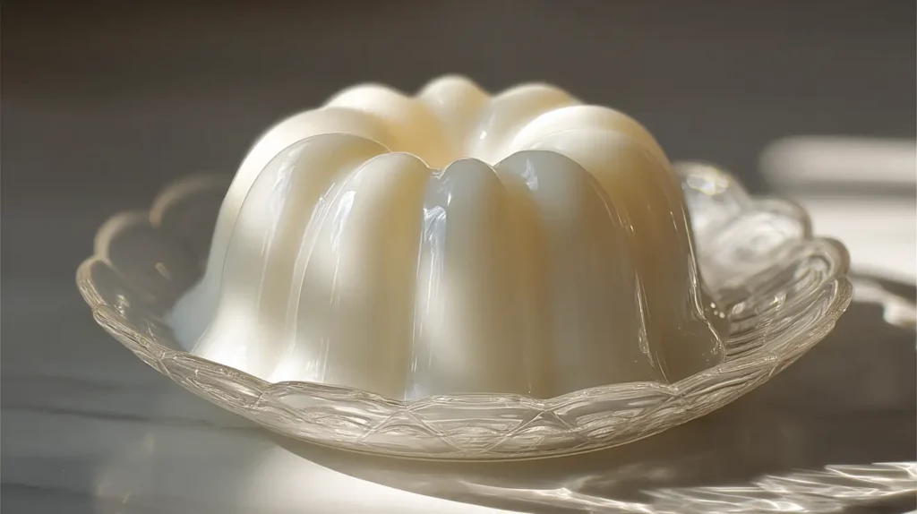 Gelatina blanca preparada paso a paso con textura firme