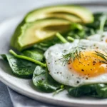 dieta keto healthy breakfast close-up