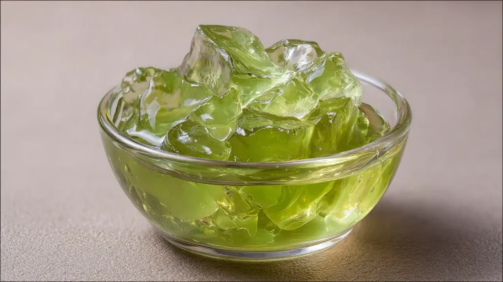 gelatina bariátrica coreana en primer plano