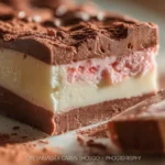 gelatina de gansito receta postre cremoso con capas de chocolate y fresa