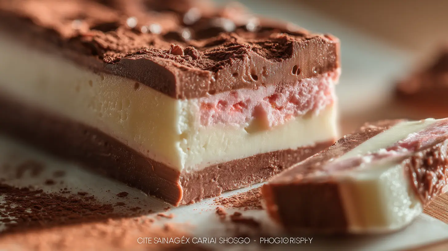 gelatina de gansito receta postre cremoso con capas de chocolate y fresa