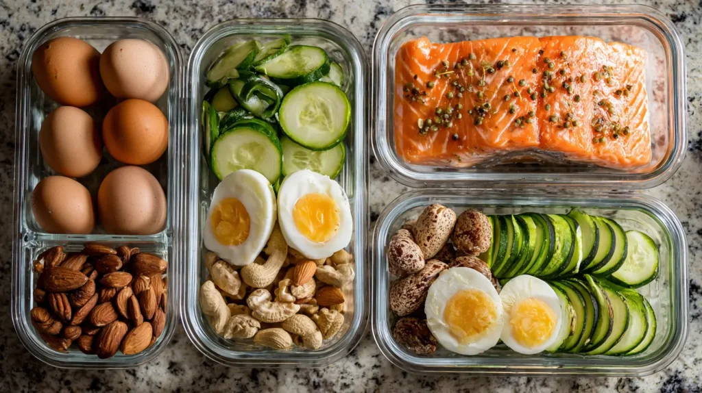 menú dieta keto semanal meal prep