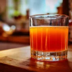 vinagre de manzana con Morosil en vaso mezcla natural