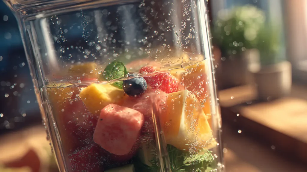 Preparación de bebida natural que explica cómo Mounjaro natural funciona en el cuerpo