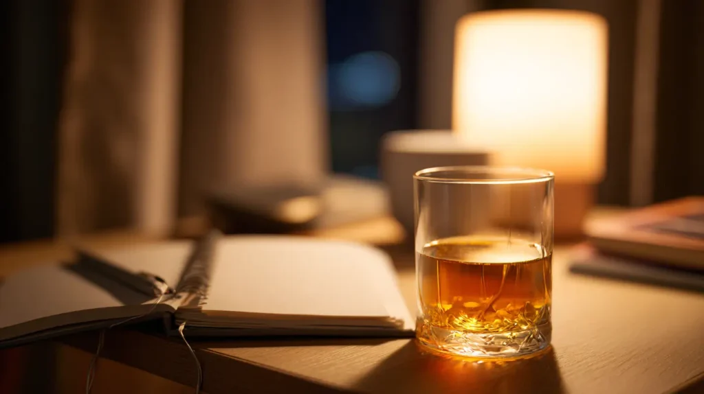 bebida para quitar el hambre por la noche dentro de una rutina saludable