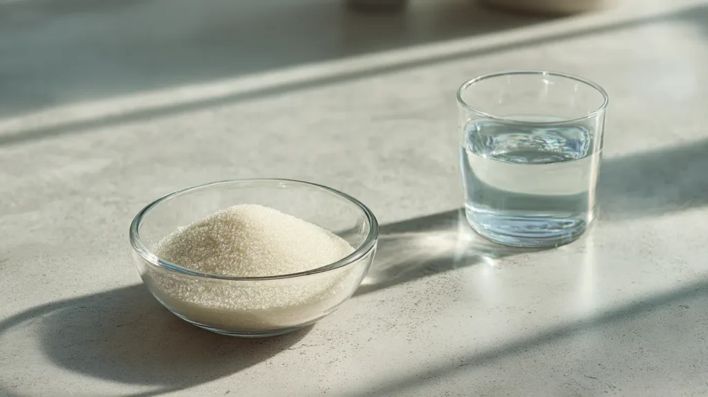 Gelatina sin sabor como parte de los ingredientes de la gelatina coreana para bajar de peso