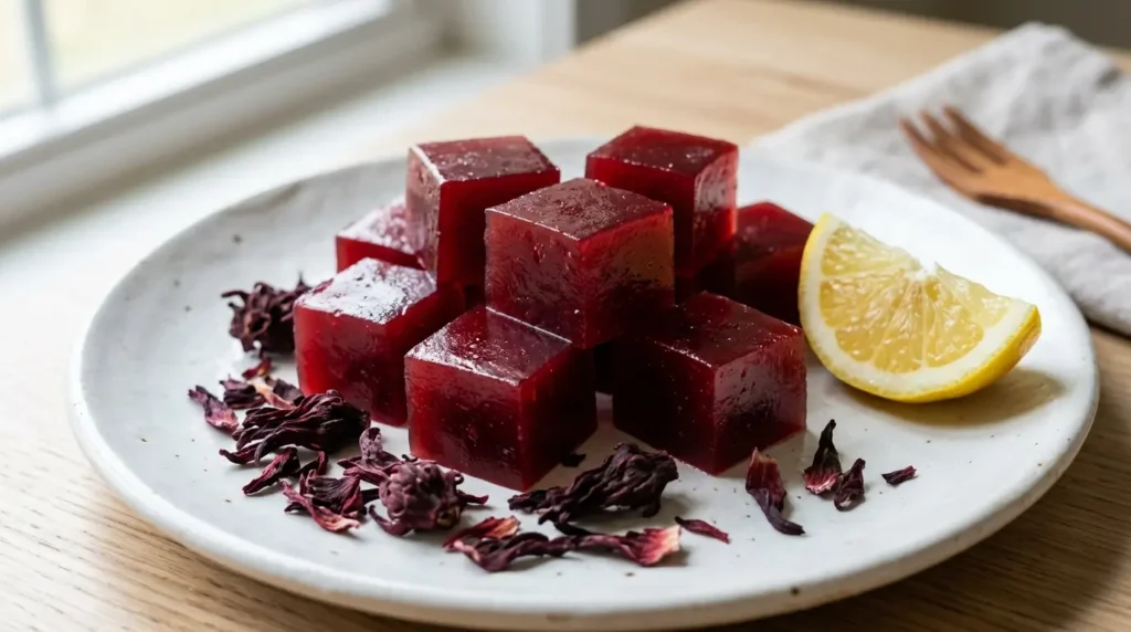 Gelatina de konjac con glucomanano y flor de jamaica — receta casera para bajar de peso