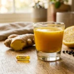Shot matutino natural de berberina, jengibre y cúrcuma para estimular el GLP-1 en ayunas